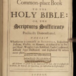 1697 John LOCKE Commonplace Book BIBLE Interpretation Miracles Demons Angels