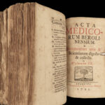 1722 German Medicine BERLIN Actorum Medicorum Health Science Surgery Anatomy 10v