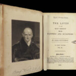 1831 ART Lives of Painters Sculptors Hogarth Blake Flaxman Bacon Illustrated 5v