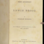 1870 Charles Dickens 1st ed Mystery of Edwin Drood Unfinished Novel Illustrated