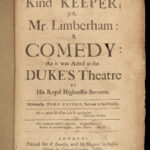 1680 John DRYDEN 1ed Play The Kind Keeper Mr Limberham Comedy English Theater