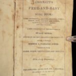 1839 RARE Davy Crockett Song Book SLAVERY Songs Jim Crow Texas Negro Americana