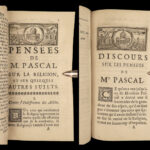 1678 FAMED Blaise Pascal PENSEES Apologetics Pascal’s Wager French Philosophy