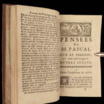 1678 FAMED Blaise Pascal PENSEES Apologetics Pascal’s Wager French Philosophy