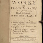 1689 Osborne on Queen Elizabeth & King James I Ottomans Turks Advice to Son 4in1