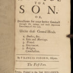 1689 Osborne on Queen Elizabeth & King James I Ottomans Turks Advice to Son 4in1