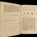 1689 Osborne on Queen Elizabeth & King James I Ottomans Turks Advice to Son 4in1