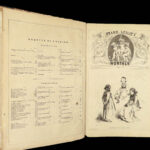 1861 FANTASTIC Civil War 1ed Frank Leslie Monthly FASHION Dress Hair-Dos FOLIO