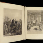 1871 BEAUTIFUL World History ILLUSTRATED Rome Greece Persia Caesar Bible Turkey