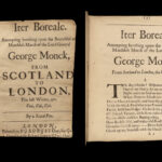 1660 Puritan 1ed Iter Boreale by Robert Wild England Restoration George MONCK