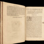 1556 Decameron Boccaccio Italian Black Death Bubonic Plague French Thibout RARE