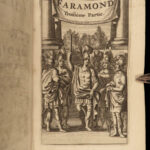 1664 Pharamond King of Franks Faramond by Gautier Calprenede French Novel 4v