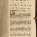 1664 Pharamond King of Franks Faramond by Gautier Calprenede French Novel 4v