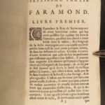 1664 Pharamond King of Franks Faramond by Gautier Calprenede French Novel 4v