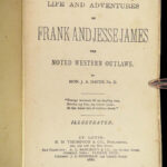 1881 Frank & JESSE JAMES Life Adventures of Younger Gang Western Outlaws Robbers