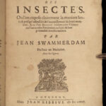 1685 INSECTS 1ed Swammerdam Mosquitos Scorpions Dragonflies SCIENCE Illustrated