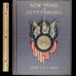 1902 BEAUTIFUL Battlefield of Gettysburg CIVIL WAR NY Illustrated MAPS 3v SET