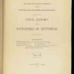 1902 BEAUTIFUL Battlefield of Gettysburg CIVIL WAR NY Illustrated MAPS 3v SET