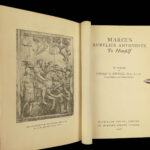 1926 EXQUISITE Leather 5v SET Marcus Aurelius FINE BINDING Browne Religio Medici