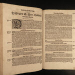 1576 Martin Luther Table Talk Protestant Reformation Tischreden Colloquia Aurifaber