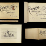 1898 Frederick Remington 1ed ART Cowboys INDIANS Frontier Sketches American West