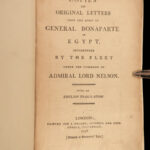 1798 Napoleonic War Letters 1ed Napoleon Propaganda Admiral Nelson EGYPT Map