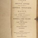 1798 Napoleonic War Letters 1ed Napoleon Propaganda Admiral Nelson EGYPT Map