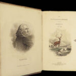 1835 DEER Elk Moose Camels Llamas Giraffe Illustrated Animals Jardine Naturalist