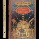 1899 Jules Verne 1ed Will of an Eccentric Extraordinary Voyages French Hetzel