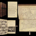 1860 Curiosities of Great Britain ENGLAND Wales MAPS Travel & History 4v SET