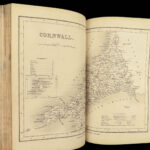 1860 Curiosities of Great Britain ENGLAND Wales MAPS Travel & History 4v SET