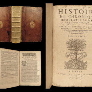 1574 FAMED Froissart Chronicles Medieval Hundred Years' War Chivalry Sauvage 4v