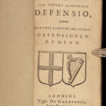 1652 John Milton CROMWELL Defensio Execution Charles I Saumaise Royalist London