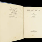 1956 Chronicles of Narnia 1st ed The Last Battle CS Lewis Fantasy Novel +DJ