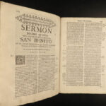 1694 SPANISH 1ed Barcia y Zambrana Sermons Cadiz Spain Despertador Christiano