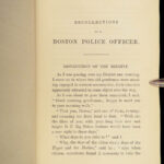 1865 Boston Watch 1ed Police History Revolution George Washington Commands Crime