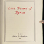 1913 Lord BYRON Love Poems Poetry First Kiss of Love Maid of Athens FINE BINDING