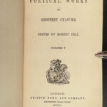 1861 Geoffrey CHAUCER Canterbury Tales Assembly of Foules English Poetry RARE 8v