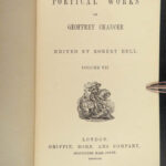 1861 Geoffrey CHAUCER Canterbury Tales Assembly of Foules English Poetry RARE 8v