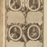 1711 French Monarchy Portrait Engravings Pharamond Chlodio Louis XIV Berey RARE