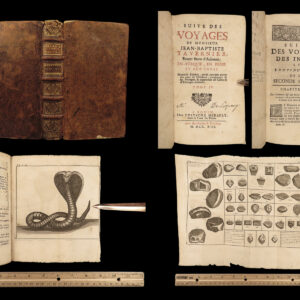 1713 Tavernier VOYAGES Persia India Golconda DIAMONDS Bezoar Batavia Surat RARE