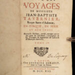 1713 Tavernier VOYAGES Persia India Golconda DIAMONDS Bezoar Batavia Surat RARE