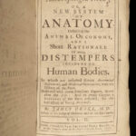 1707 Anthropologia Nova James Drake MEDICINE Smallpox Human Anatomy Surgery