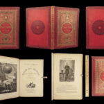 1873 Jules Verne 1ed Around the World in 80 Days Adventure Voyages French Hetzel