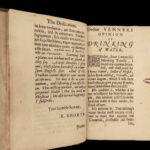 1656 HEALTH 1ed Drinking Water in 1600s England BEER WINE Opium Medicine Short