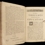 1732 John LOCKE Essay Concerning Education English Philosophy Pedagogy Sydenham