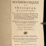 1750 Mathematics & Physics Ozanam Magic Navigation Optics Science Astronomy 4v