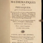 1750 Mathematics & Physics Ozanam Magic Navigation Optics Science Astronomy 4v