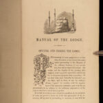 1867 Freemasonry Manual Masonic Lodge Albert Mackey Knights Templar Rituals RARE