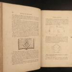 1867 Freemasonry Manual Masonic Lodge Albert Mackey Knights Templar Rituals RARE
